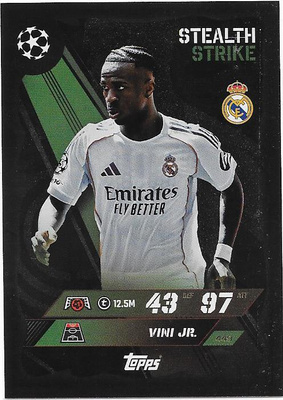 25-26 Topps Match Attax Stealth #449 VINI JR , Real Madrid