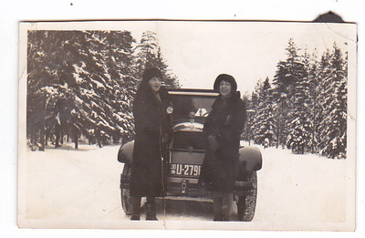 VANHA Valokuva UPEA Auto Uusimaa 1920-l 6,5 x 10,5 cm