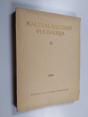 Kalevalaseuran vuosikirja 16