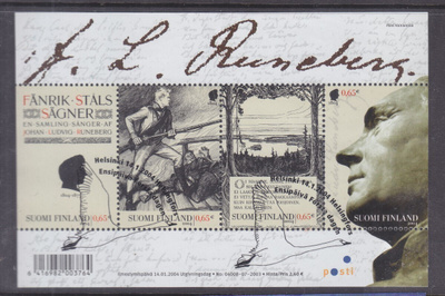 2004 Runeberg blokki ep. leimalla.