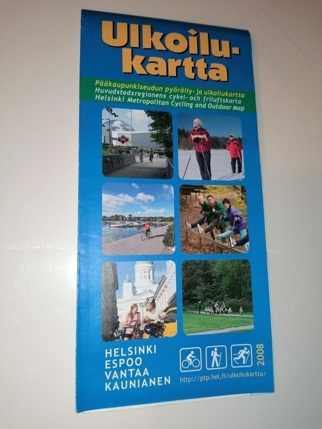 Iskemätön  ulkoilukartta 2008 pääkaupunkiseutu