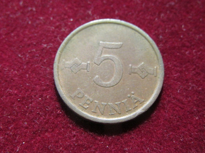 5 penniä 1966