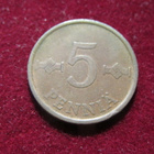 5 penniä 1966 - pikkukuva 1