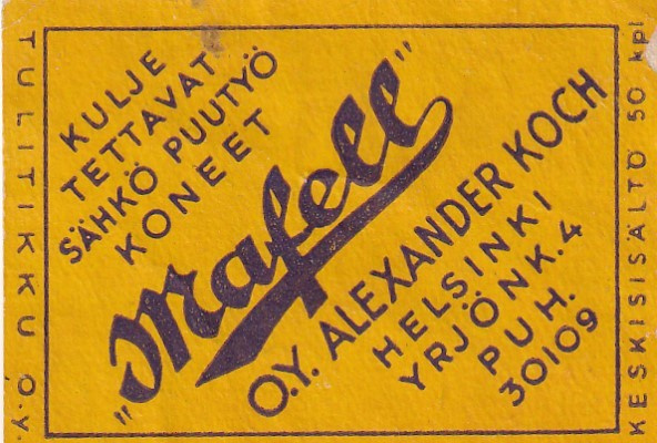 Helsinki,   O.Y. Alexander Koch , Yrjönk. 4  " MAFELL"  1/12