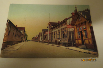 RAAHE 1953 KULKENUT POSTIKORTTI