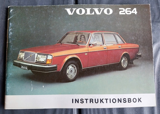 VOLVO 264 instruktionsbok  1974