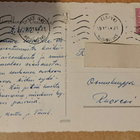 kukkakortti, neilikoita, kulkenut 1964 - pikkukuva 2
