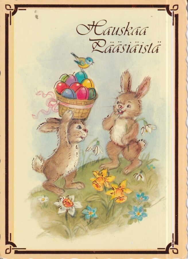Hauskaa  Pääsiäistä, munat, jänöt  ,    e65