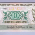 Nicaragua 10 Cordobas v.1985 UNC P-151 - pikkukuva 1
