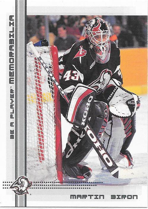 2000-01 BAP Memorabilia #204 Martin Biron Buffalo Sabres MV