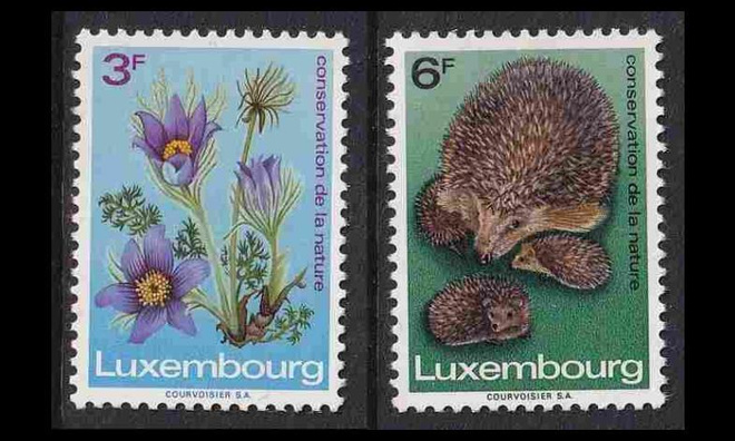 Luxemburg 804-5 ** Euroopan luonnonsuojeluvuosi (1970)