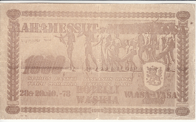 copio seteli  vaasan  rahamessut 1978  waskia