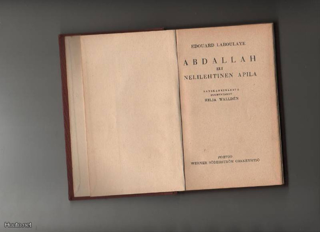 Laboulaye: Abdallah eli nelilehtinen apila, WSOY 1928, sid.