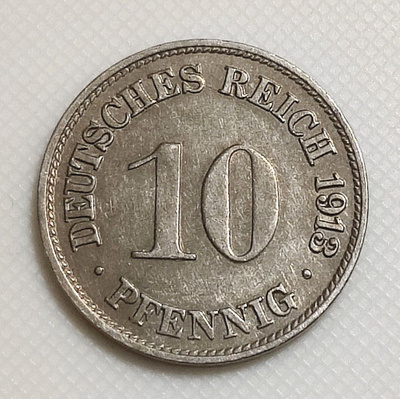 Saksa 10 Pfennig 1913G