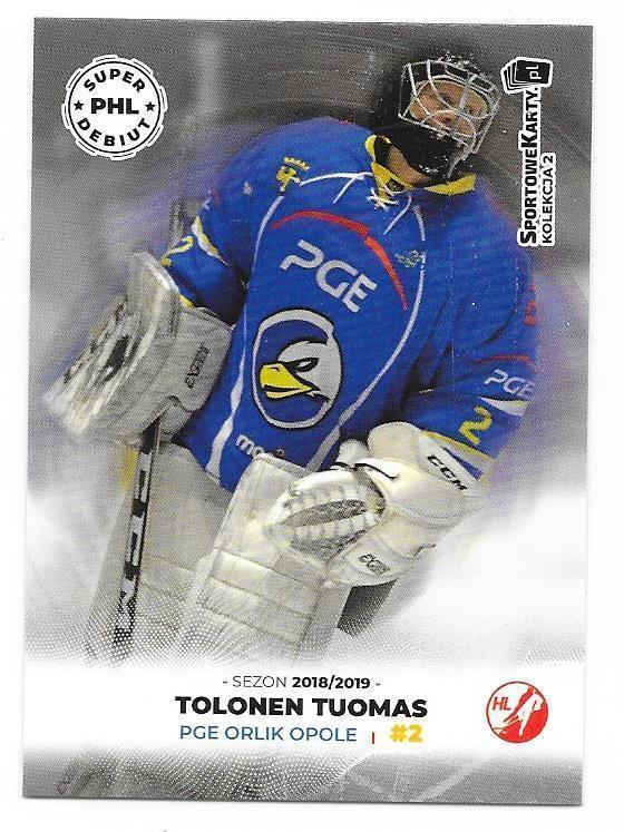 2018-19 PHL #2 Tuomas Tolonen PGE Orlik Opole HOKKI MV