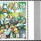 Ål 1998 Eurooppa-m 4,20 mk välilöpari numero ** LaPe 140 - pikkukuva 1