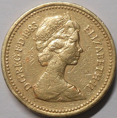 Britania. 1 pound 1983.