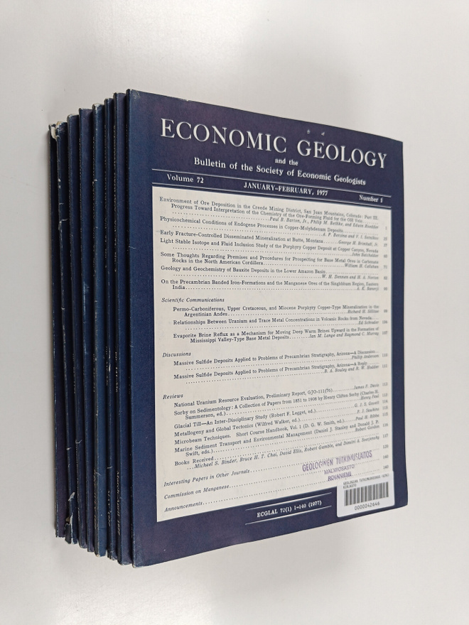 Economic Geology and the Bulletin of the Society of Econo...