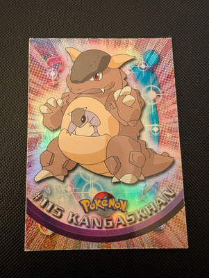 Kangaskhan rainbow foil Pokemon Topps