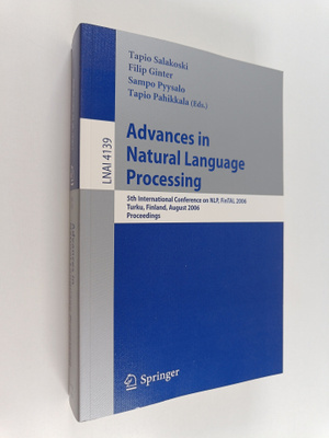 Filip Ginter ym. : Advances in Natural Language Processin...