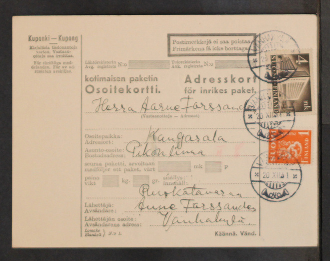 # 22785 # Osoitekortti Vanhakylä > Pikonlinna