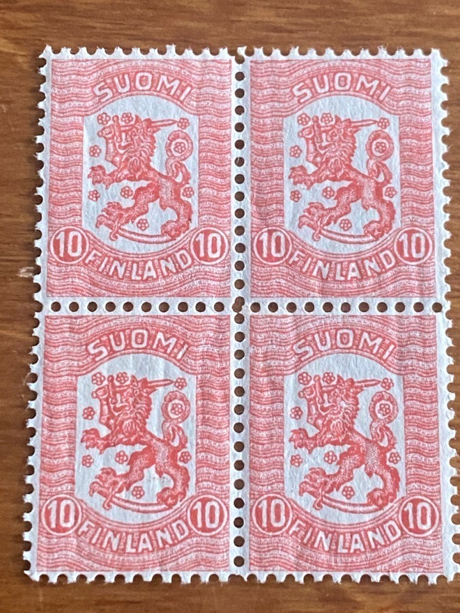 VAASAN MALLI 1918 10 PENNIÄ NELIÖ**