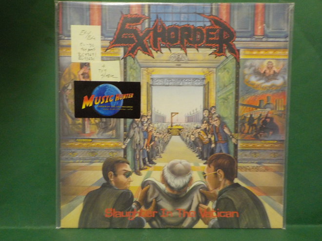 EXHORDER - SLAUGHTER IN THE VATICAN EX-/EX+ EU -90 LP
