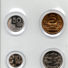 5 markkaa, 1 markka, 50 penniä ja 10 penniä 1990 - pikkukuva 1