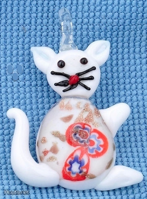 1150 .. Murano Lampwork Art Glass Taidelasi .. Kaulakoru