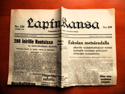 1944 Lapin Kansa 14.4.1944 4s.