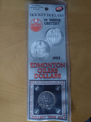 1983 Wayne Gretzky Edmonton Oilers hockey dollars-kolikko