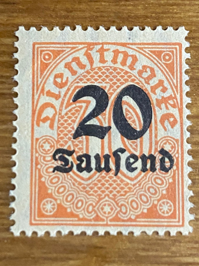 SAKSA REICH 1923 VIRKAMIESMERKKI**