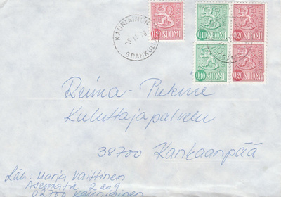 Postileima, KAUNIAINEN-- GRANKULLA