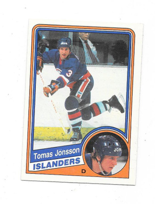 1984-85 OPC #128 Tomas Jonsson , New York Islanders