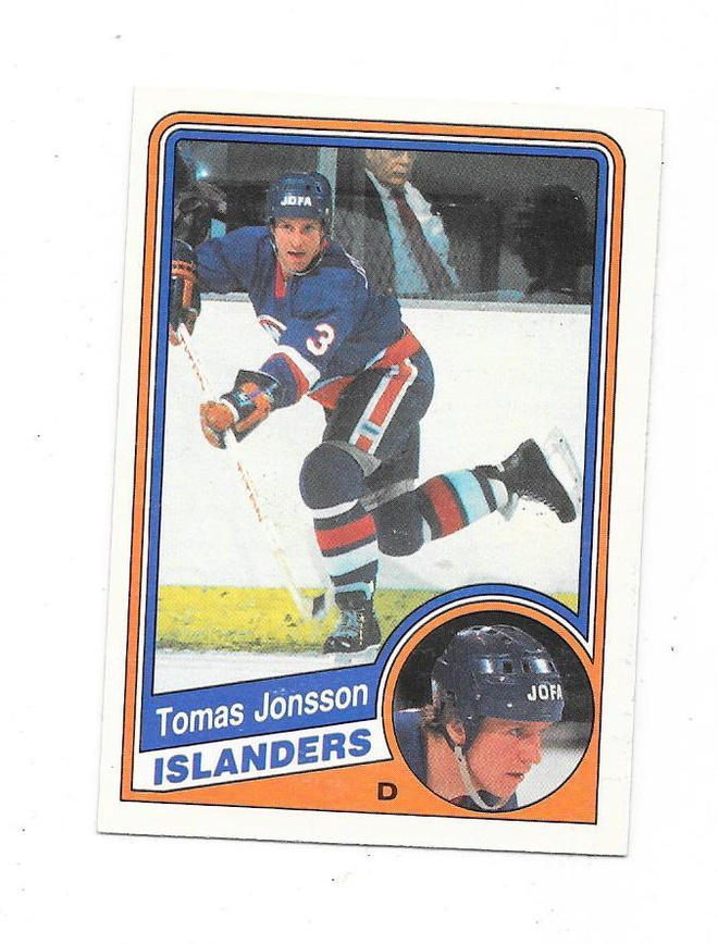 1984-85 OPC #128 Tomas Jonsson , New York Islanders