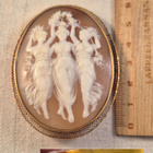 Camee-rintaneula/riipus, 18K, 65 x 51 mm, 19,1 g, v. 1917 - pikkukuva 3