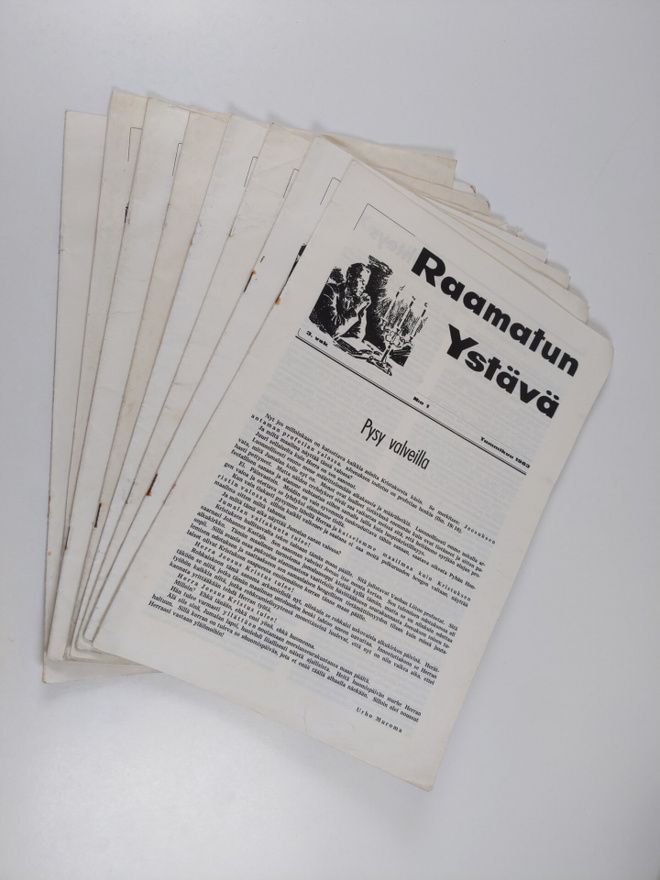 Raamatun ystävä vuosikerta 1963 (puuttuu n:o 6)