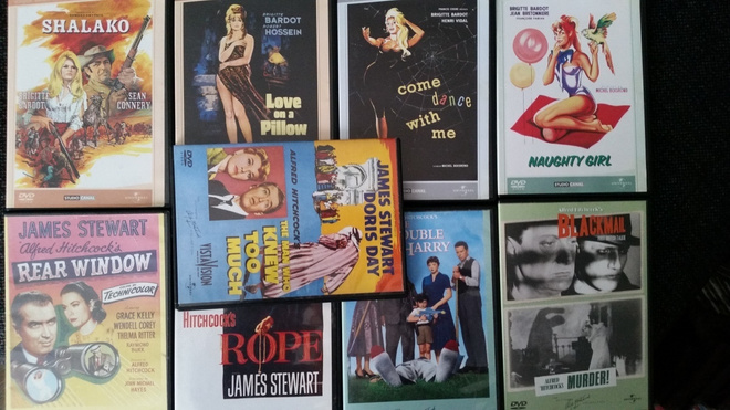 Alfred Hitchcock ja Brigitte Bardot 9 Kpl  -DVD