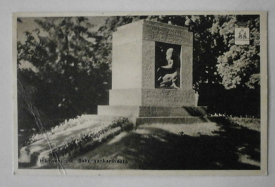 Hämeenlinna, Saksal. sankarihauta + vaakuna, mv pk, p. 1951