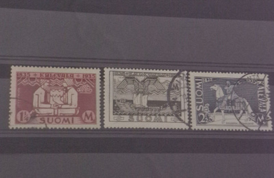 1935 KALEVALA 100V. SARJA LEIMATTUNA, LAPE 191-193