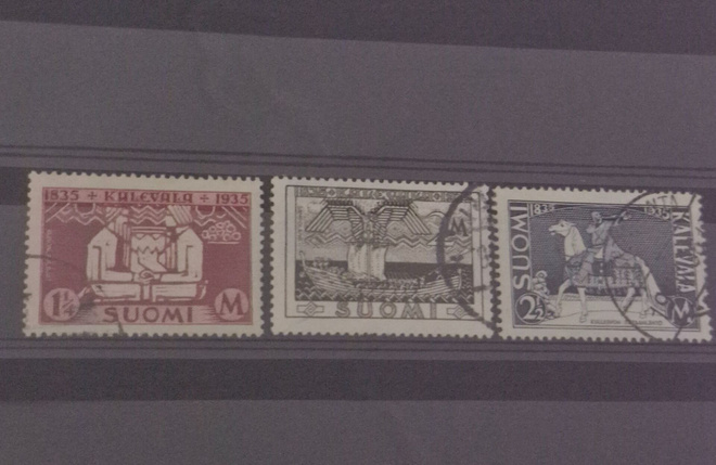1935 KALEVALA 100V. SARJA LEIMATTUNA, LAPE 191-193