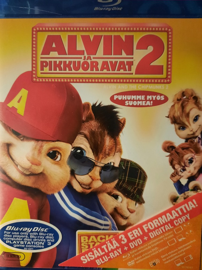 ALVIN JA PIKKUORAVAT 2 Blu-ray