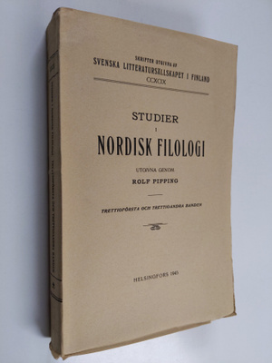 Studier i nordisk filologi 31. och 32. banden