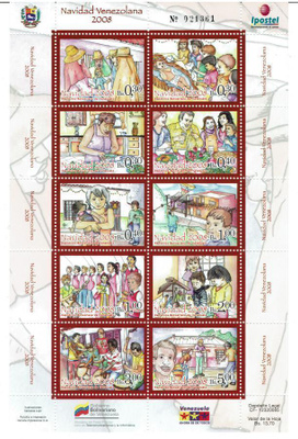 Venezuela 09, Bl joulumerkit 2008