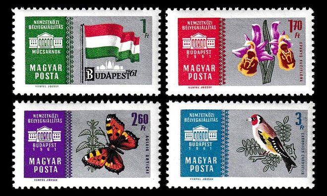 Unkari 1765-8 ** Postimerkkinäyttely (1961)