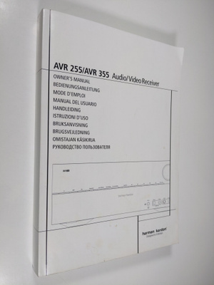 Avr 255 / Avr 355 Audio video receiver : Omistajan käsiki...