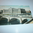 Stockholm Riksdagshuset, silta, raitiovaunu, hevosia k. 1911 - pikkukuva 1