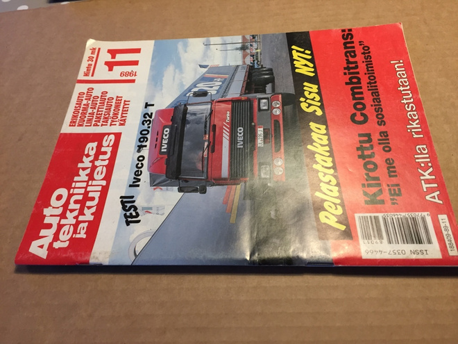 AUTO, TEKNIIKKA JA KULJETUS 11/1989 HYVÄ