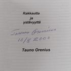Tauno Orenius : Rakkautta ja ystävyyttä (signeerattu) - pikkukuva 2