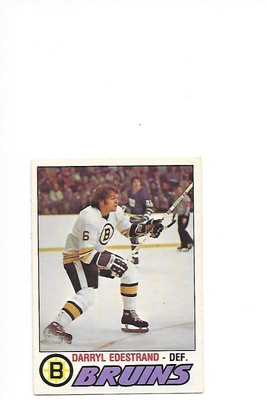 1977-78 OPC #321 Darryl Edestrand Boston Bruins